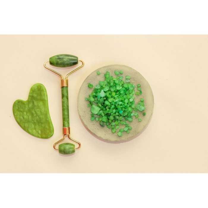 Cristaux de Sel vert jade au bambou bio d'Hawaï premium