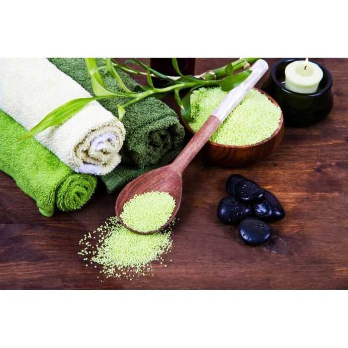 Cristaux de Sel vert jade au bambou bio d'Hawaï premium