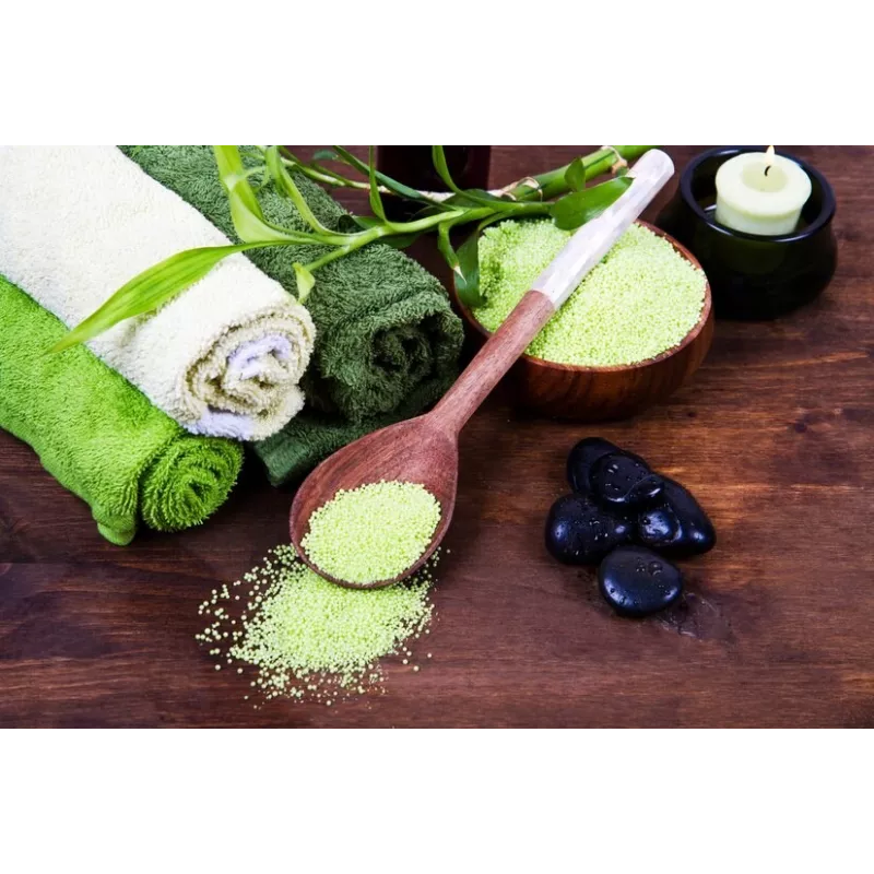 Cristaux de Sel vert jade au bambou bio d'Hawaï premium