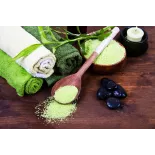 Cristaux de Sel vert jade au bambou bio d'Hawaï premium