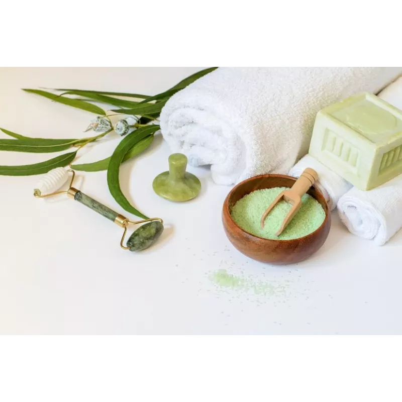 Cristaux de Sel vert jade au bambou bio d'Hawaï premium