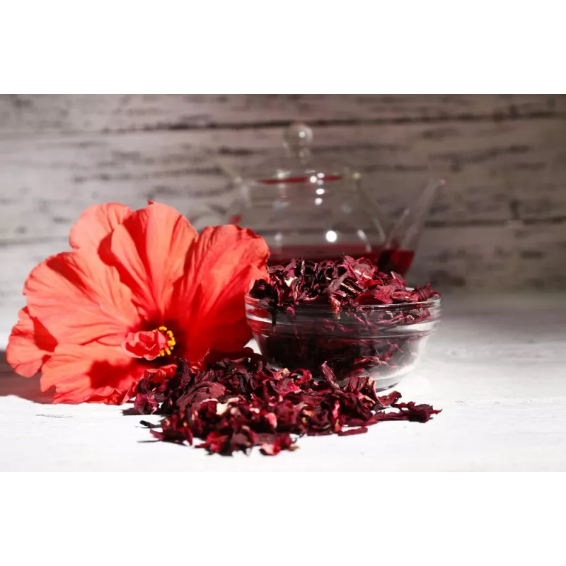 Fleurs d'Hibiscus séchées bio d'Egypte