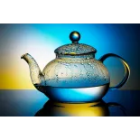 Théière en verre borosilicate avec infuseur en verre et filtre