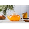 Borosilicate glass teapot with glass infuser and filter