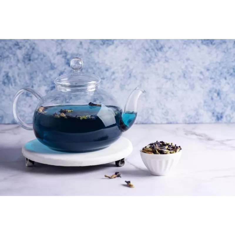 Théière en verre borosilicate avec infuseur en verre et filtre