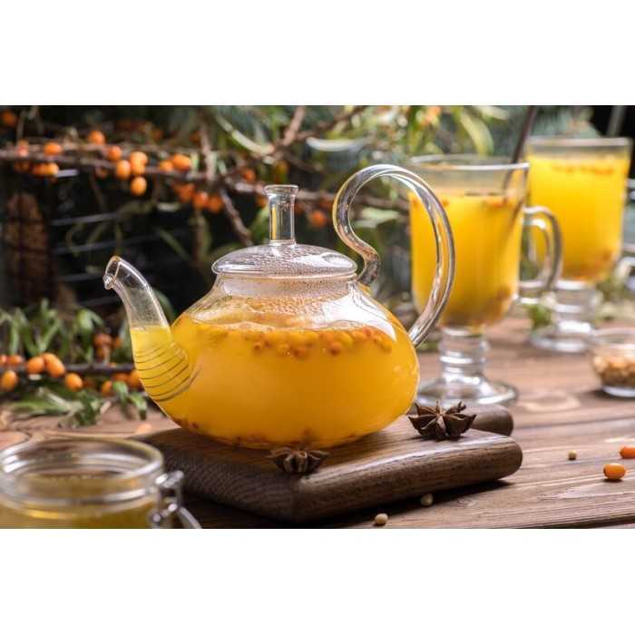 Elegant borosilicate glass teapot with glass infuser and filter