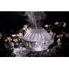 Chiseled borosilicate glass teapot with glass infuser
