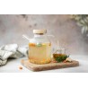 Borosilicate glass & Bamboo teapot with infuser and filter