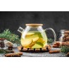 Borosilicate glass & Bamboo teapot with infuser and filter