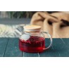 Borosilicate glass & Bamboo teapot with infuser and filter