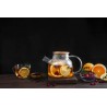 Borosilicate glass & Bamboo teapot with infuser and filter