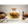 Borosilicate glass & Bamboo teapot with infuser and filter
