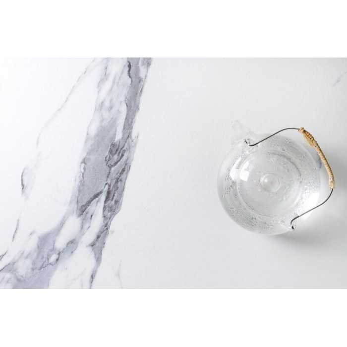 Borosilicate glass teapot with infuser and bamboo handle