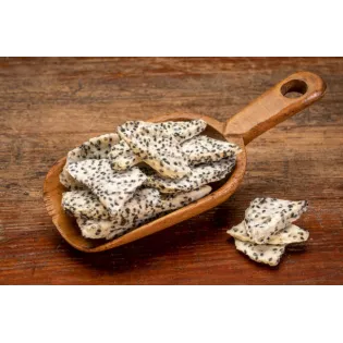 Organic & fairtrade dried white dragon fruit or pitaya from Colombia