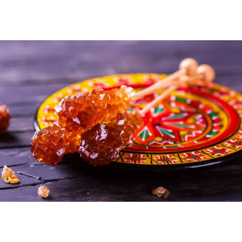 Brown candy sugar sticks from Persia X 5