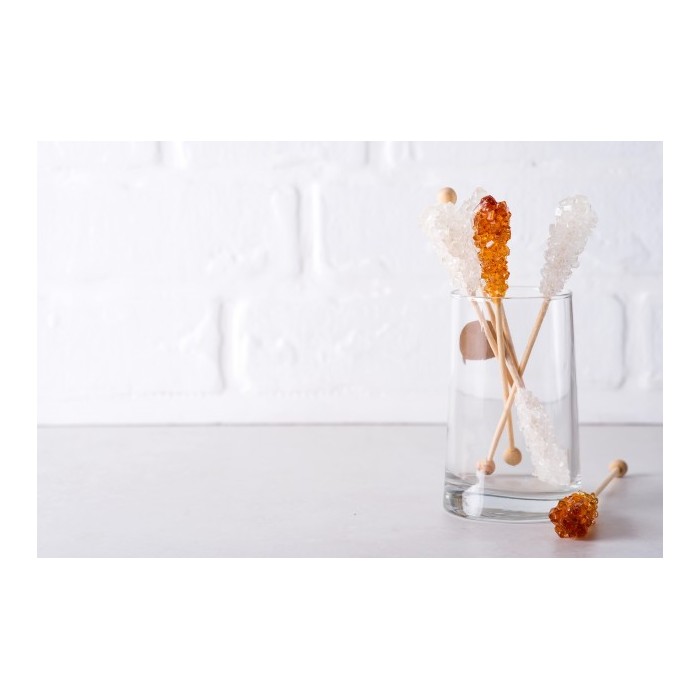 Bâtonnets de Sucre candy blanc & brun de Perse X 10