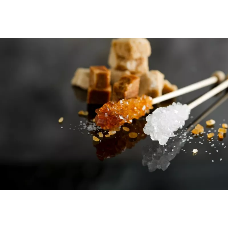 White & brown candy sugar sticks from Persia X 10