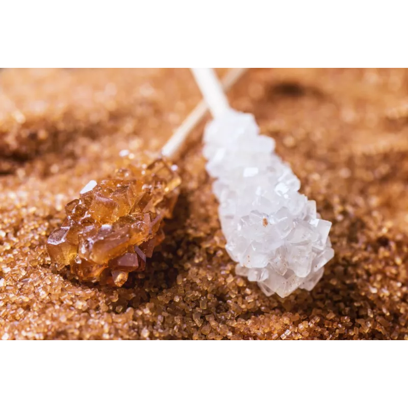 White & brown candy sugar sticks from Persia X 10