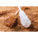 White & brown candy sugar sticks from Persia X 10