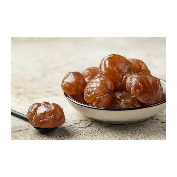 8 organic chestnuts candied with cognac EPV from Provence