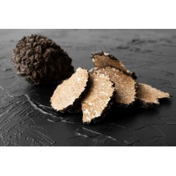 Slices of organic dried summer truffle from Italy - direct producer
