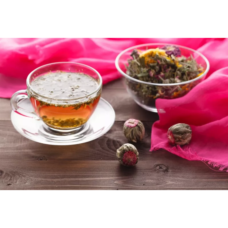Fleur de thé vert & jasmin & Osmanthe & Lys rouge bio & fairtrade -...