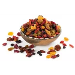 Organic superfruit cocktail - love in a cage (physalis), black & wh...