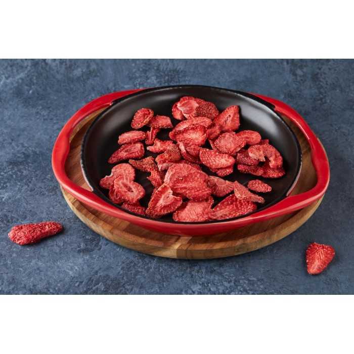 Organic Label rouge dried strawberries from Lot et Garonne - Direct...