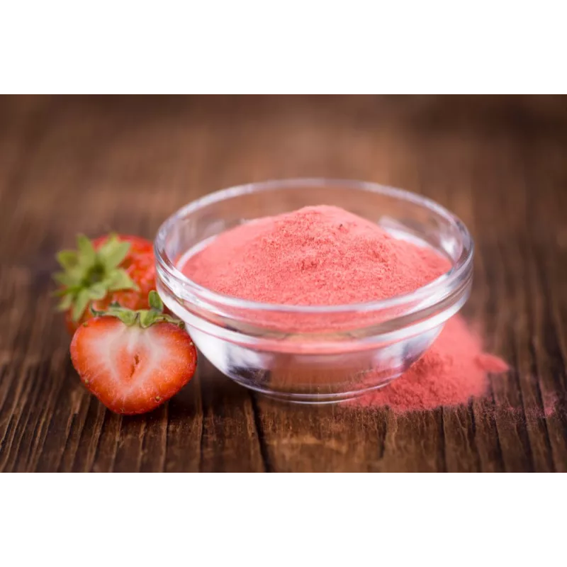 Organic & fairtrade strawberry powder from Uzbekistan Organic & fairtrade strawberry powder from Uzbekistan