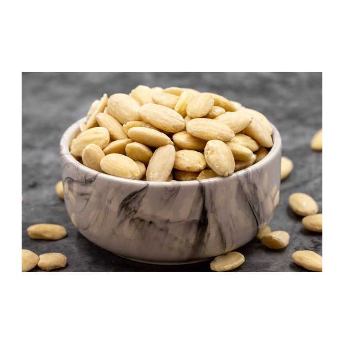 Organic whole raw white peeled almonds from France - Direct producer