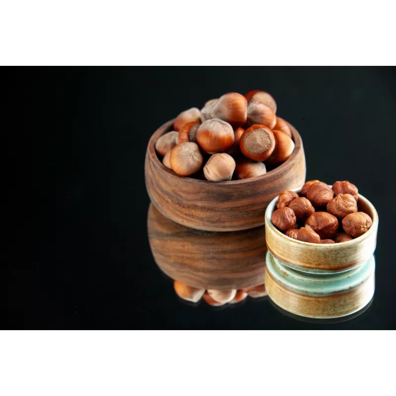 Noisettes bio décortiquées crues entières de France - direct produc...