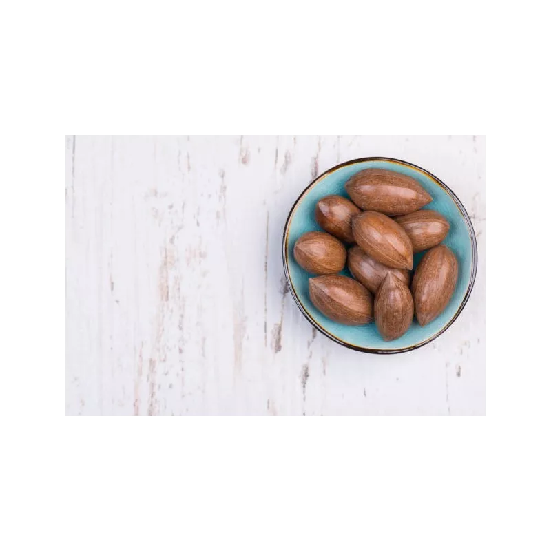 Organic raw pecans in shell from Italy