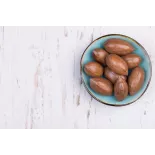 Organic raw pecans in shell from Italy