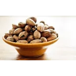 Organic raw pecans in shell from Italy