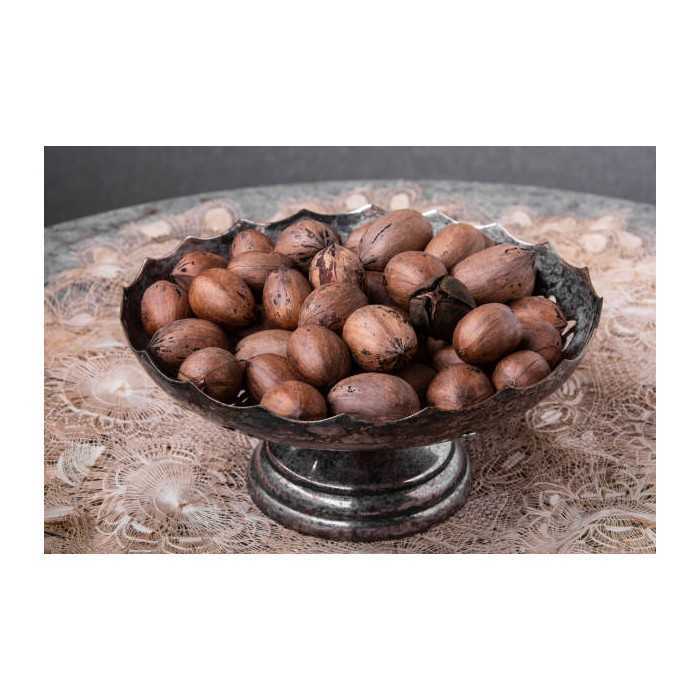 Organic raw pecans in shell from Italy