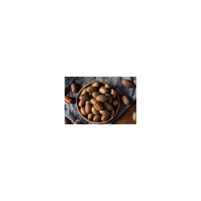 Organic raw pecans in shell from Italy