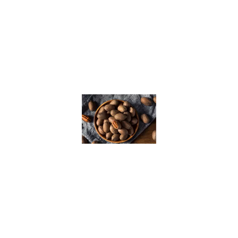 Organic raw pecans in shell from Italy