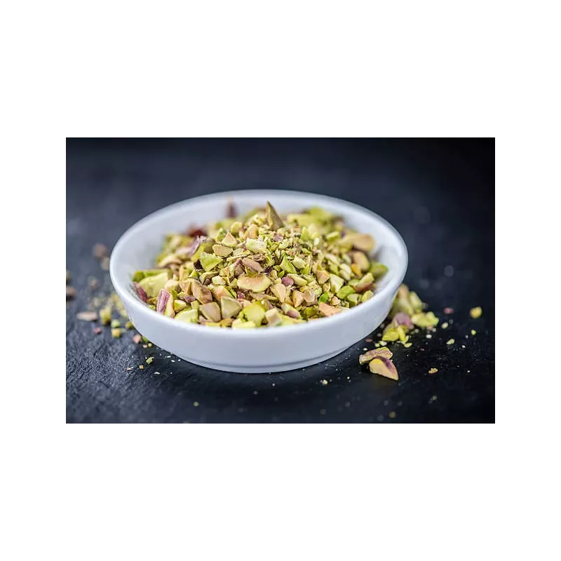 Organic crushed pistachios PDO from Bronte in Sicily - Direct producer