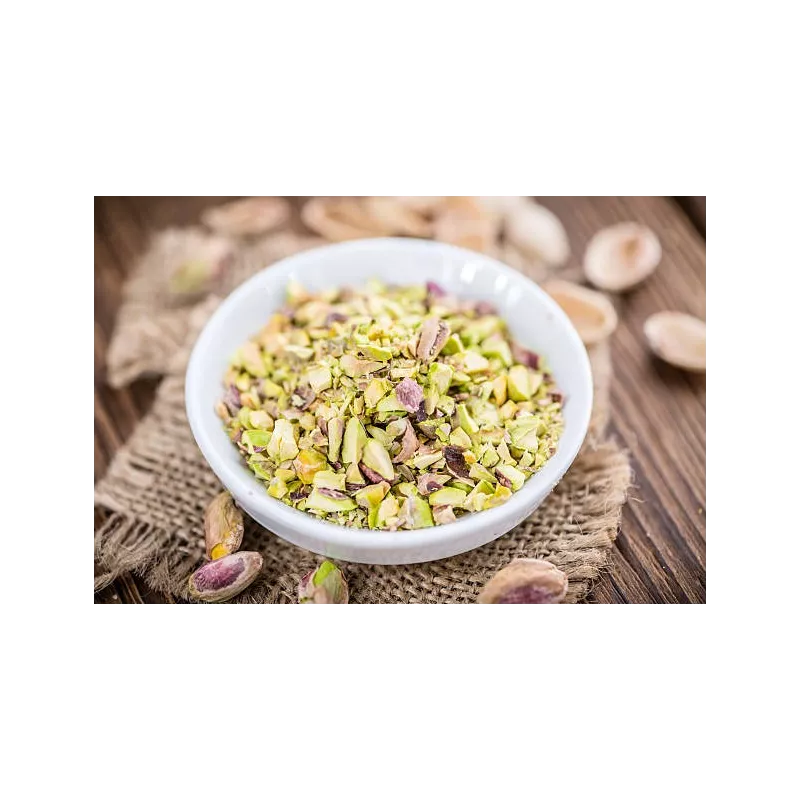 Organic crushed pistachios PDO from Bronte in Sicily - Direct producer