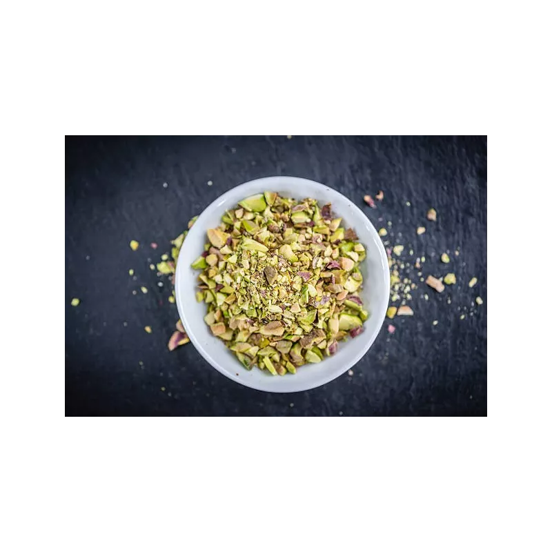 Organic crushed pistachios PDO from Bronte in Sicily - Direct producer