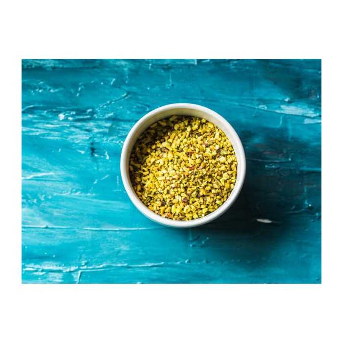 Organic crushed pistachios PDO from Bronte in Sicily - Direct producer