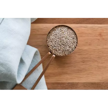 Organic white chia seeds from France - direct producer