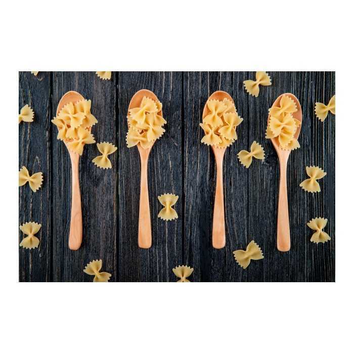 Organic and Artisanal Farfalles or Butterfly Pasta with fresh eggs ...