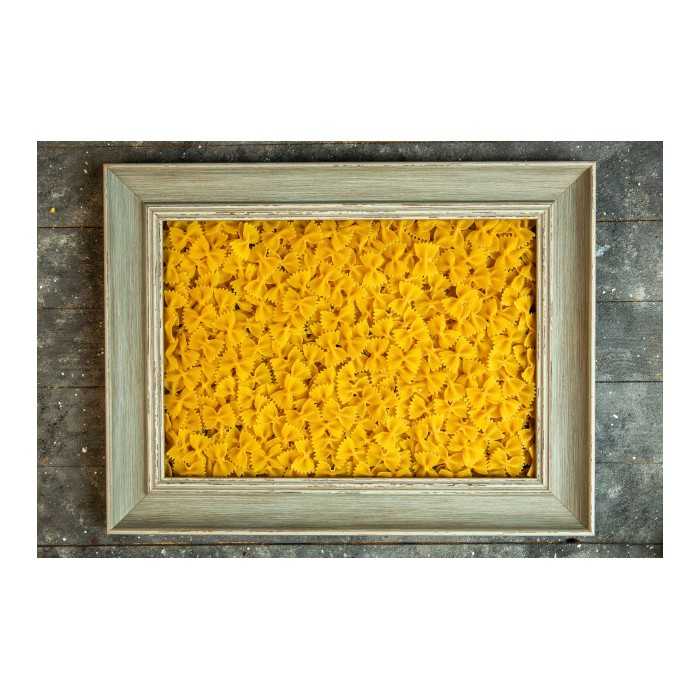 Organic and Artisanal Farfalles or Butterfly Pasta with fresh eggs ...