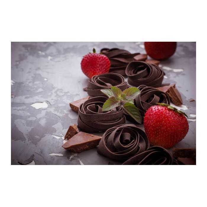 Organic and artisanal chocolate tagliatelle from Italy - Direct pro...