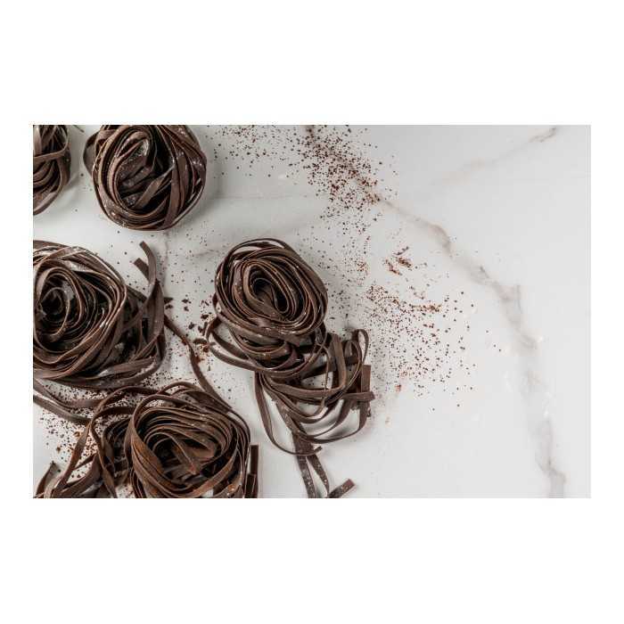 Organic and artisanal chocolate tagliatelle from Italy - Direct pro...