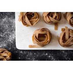 Organic & artisanal tagliatelle with porcini mushrooms & chestnut A...