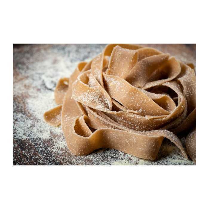 Organic & artisanal tagliatelle with porcini mushrooms & chestnut A...