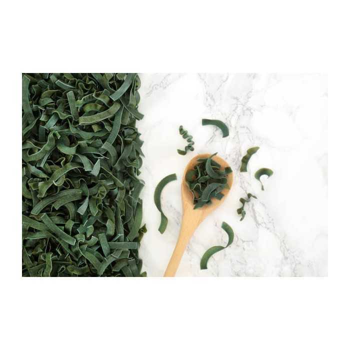 Organic & artisanal tagliatelle with spirulina from France - Direct...