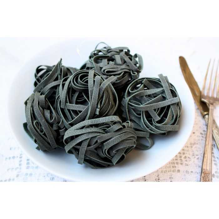 Organic & artisanal tagliatelle with spirulina from France - Direct...